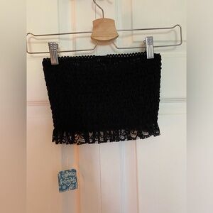Free People Black Lace Bandeau